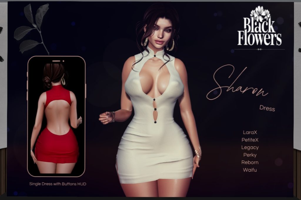 Sharon Dress - Legacy/MaitreyaX/Reborn/+mods, L$275 each/L$1850