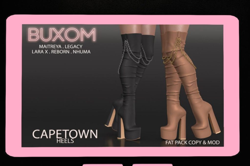 Capetown Heels - Legacy/Maitreya/Nhumana/Reborn/+mods, L$299