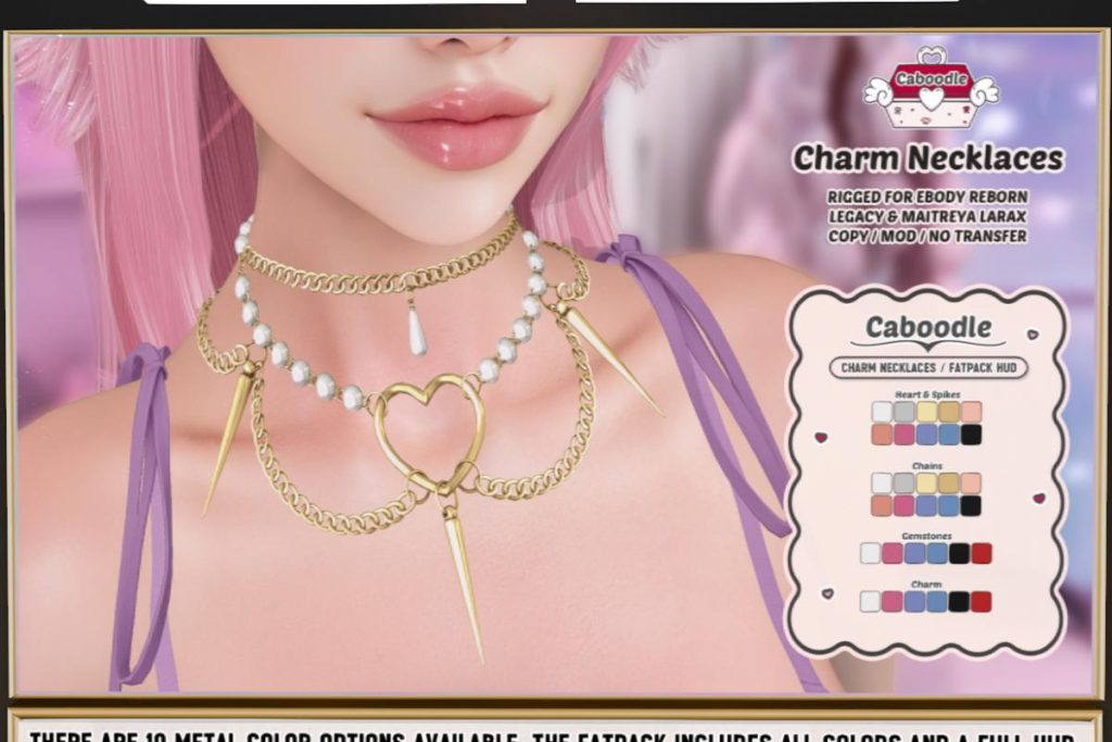 Charm Necklaces - Legacy/MaitreyaX/Reborn, L$249 each/L$999 FP