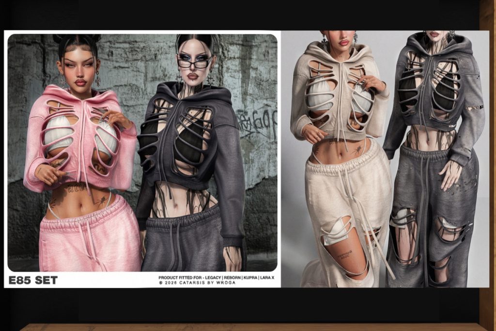 E85 Hoodie &amp; Joggers - Inithium/Legacy/MaitreyaX/Reborn, L$299 each/L$1799 each FP