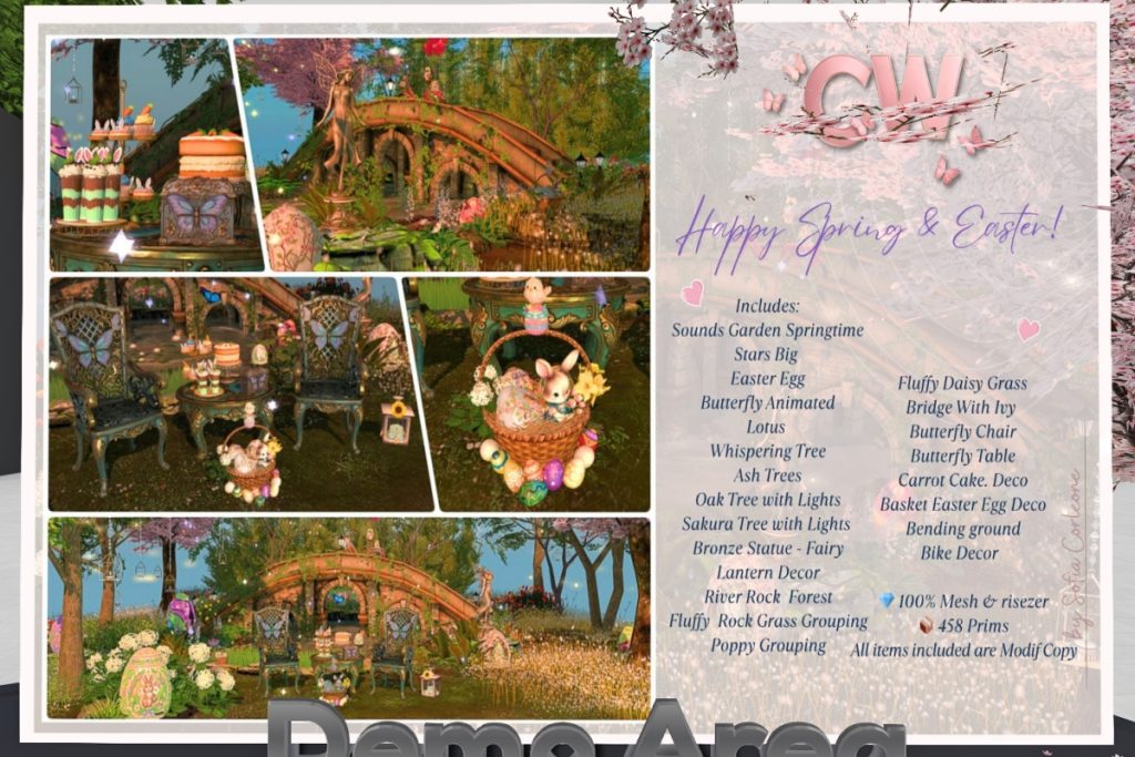 Spring &amp; Easter Furniture &amp; Decor Set, L$450