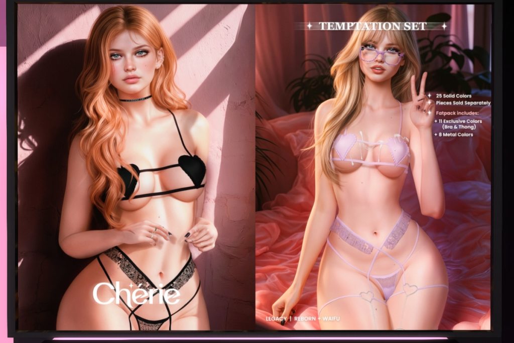 Temptation Set - Legacy/Reborn/+mods, L$249 each/L$1299 each FP/L$2499 MP