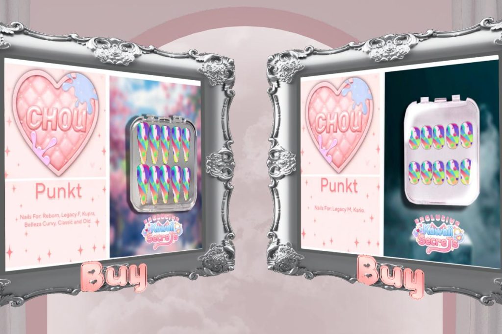 Punkt Nails - GenX/Inithium/Kairo/Legacy F+M/Reborn, L$399 each