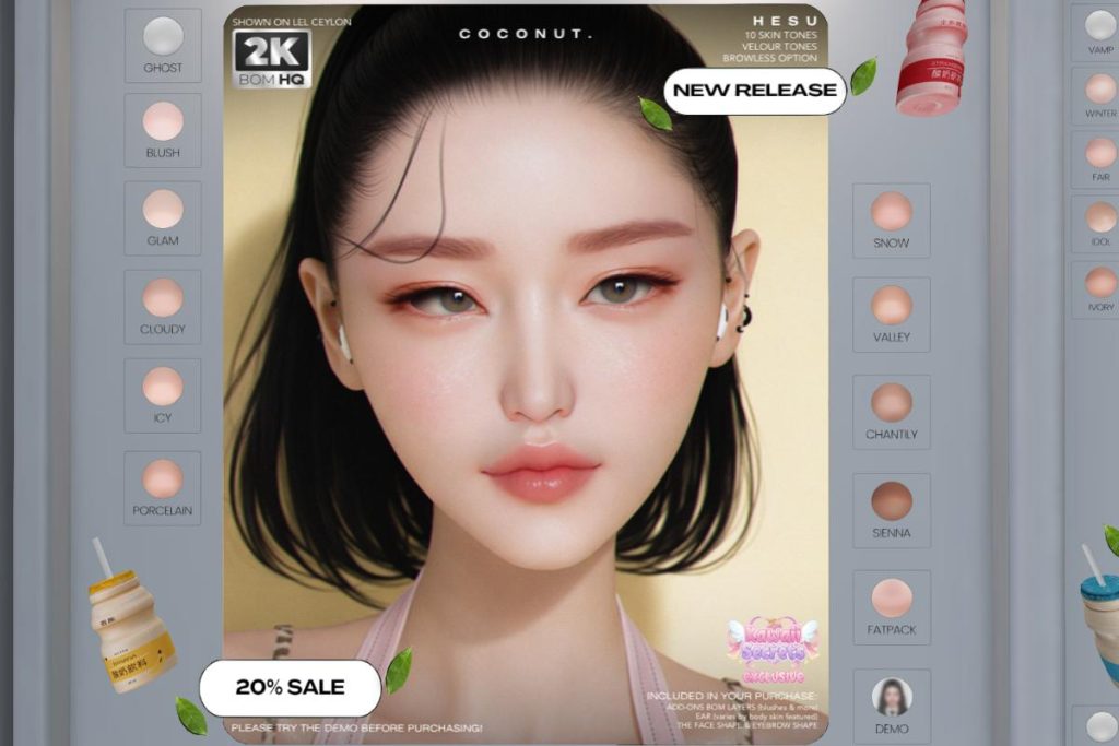 Hesu Skin - EvoX, L$560 each