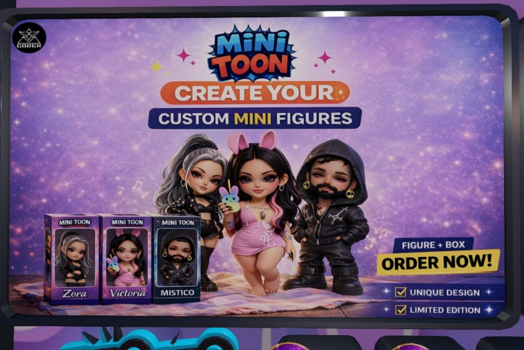 Mini Toon Figurine, L$1500-L$2500 each