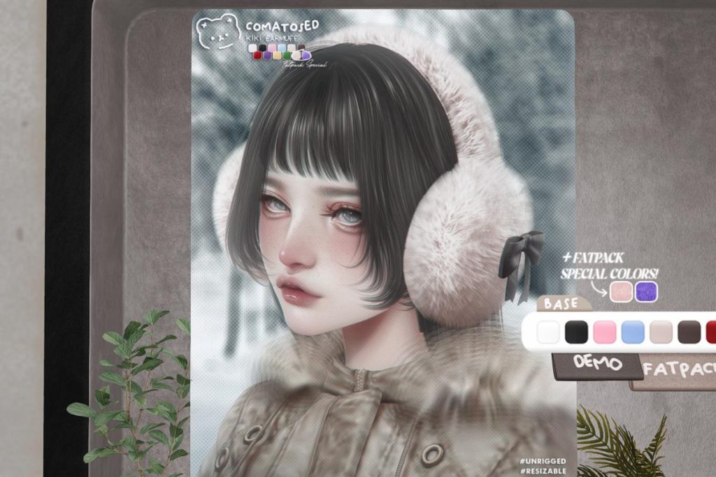 Kiki Earmuff, L$250 each/L$1000 FP