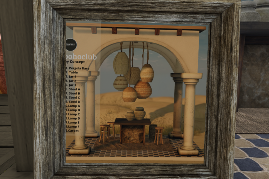 Bohoclub Collection, L$75 per play/L$1950 FP