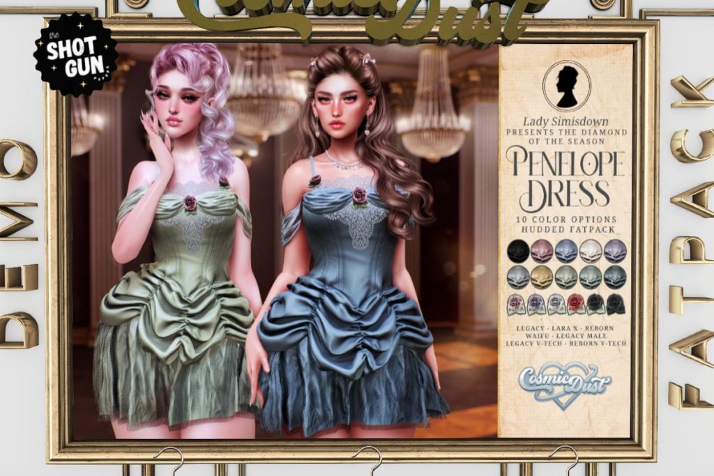 Penelope Dress - Legacy/MaitreyaX/Reborn/+mods, L$299 each/L$1499 FP