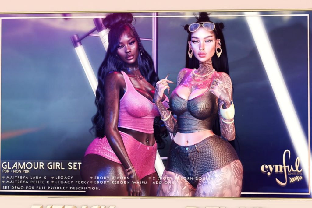 Glamour Girl Set - Legacy/MaitreyaX/Reborn/+mods, L$299 each/L$999 each FP/L$1999 MP