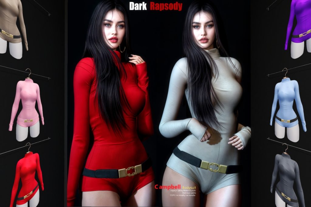 Campbell Bodysuit - Legacy/Maitreya/Reborn/+mods, L$280 each