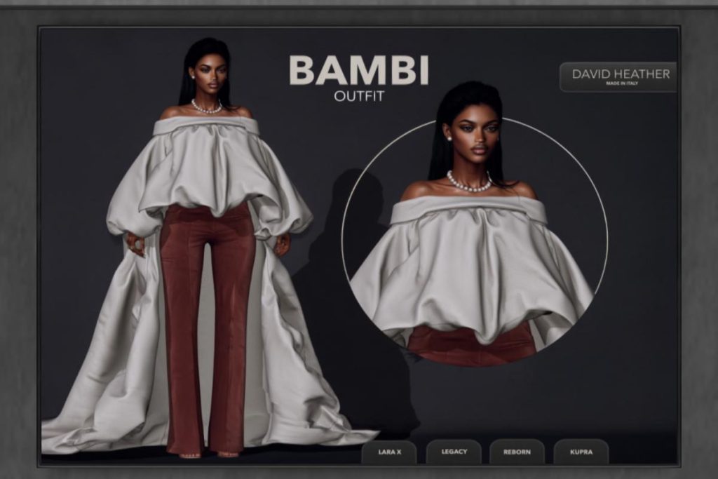 Bambi Blouse &amp; Bambi Trousers - Inithium/Legacy/MaitreyaX/Reborn, L$288 each/L$2188 each FP