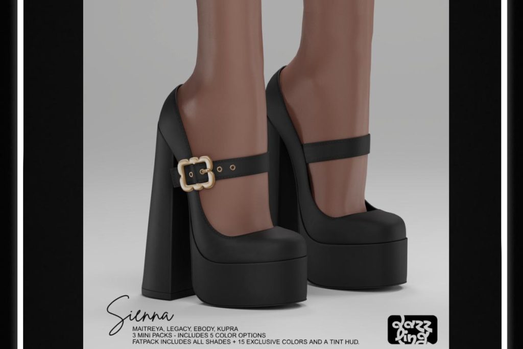 Sienna Heels - Inithium/Legacy/Maitreya/Reborn, L$299 each/L$699 FP