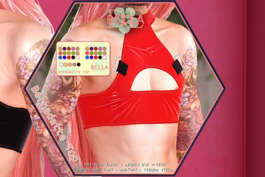 Bernadette Top - Anatomy/Kupra Kups Flat/Legacy Boi V-Tech/MaitreyaX Flat/Reborn V-Tech, L$899