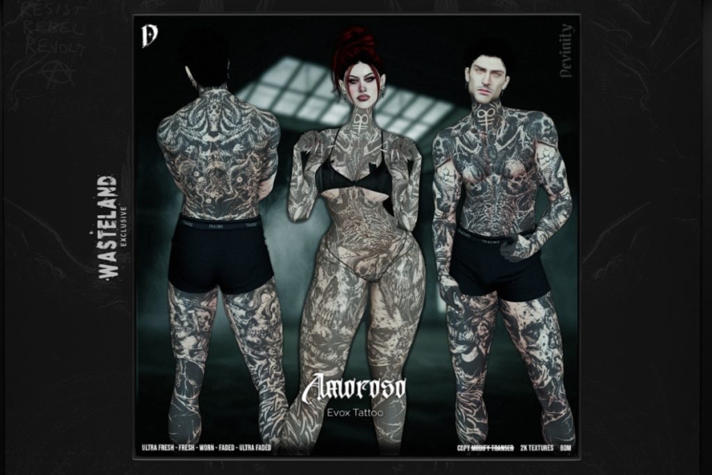 Amoroso Tattoo - EvoX, L$299