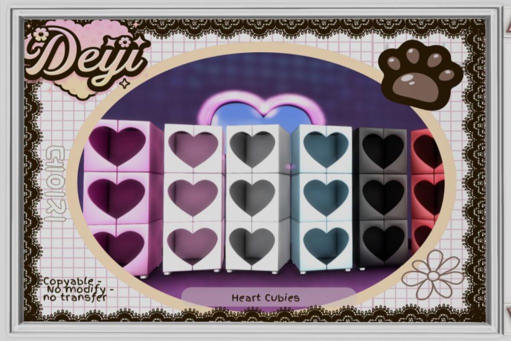 Heart Cubies, L$280