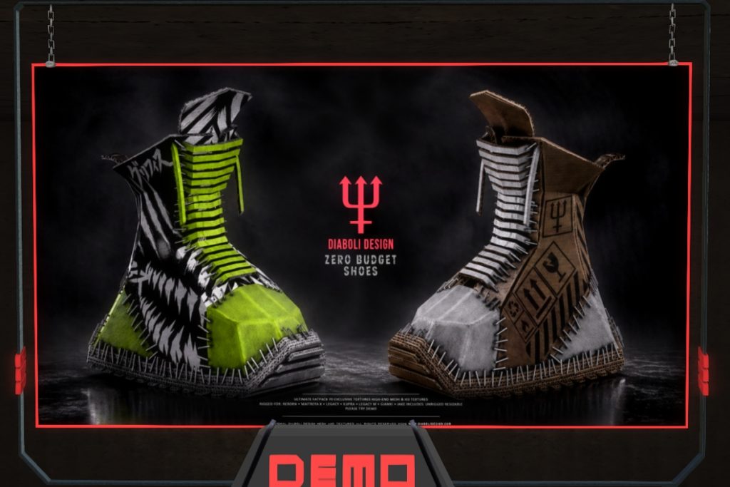 Zero Budget Boots - Gianni/Inithium/Jake/Legacy F+M/MaitreyaX/Reborn/Unrigged, L$999