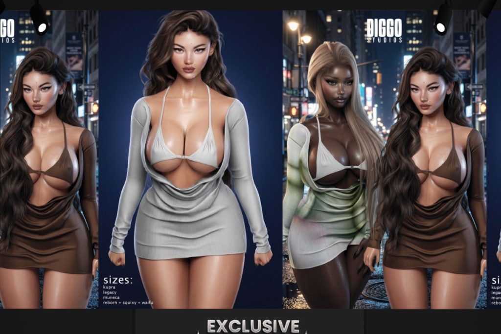Brenya Dress Set - Inithium/Legacy/Reborn/Yentements/+mods, L$350 each/L$1350 FP