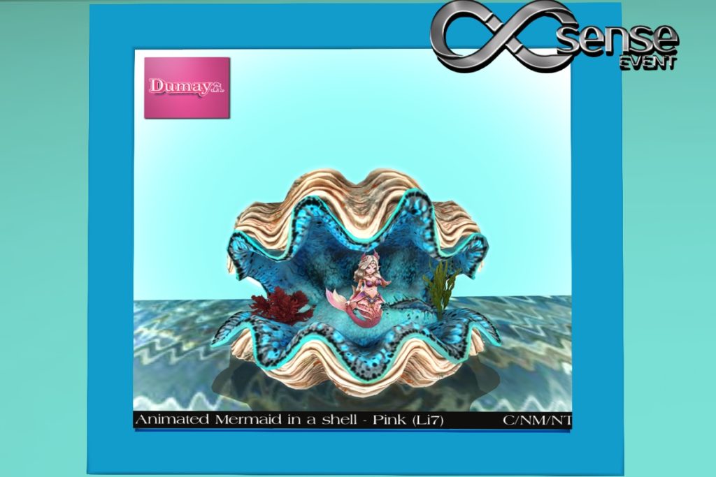 Animated Mermaid in a Shell, L$199