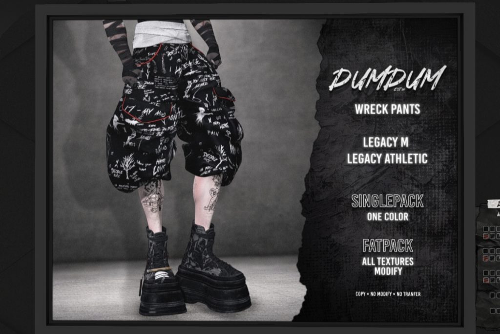 Wreck Pants - Legacy/+mods, L$369 each/L$1799 FP