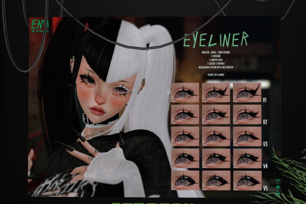 Eyeliner - EvoX/Genus, L$125 each/L$355 FP