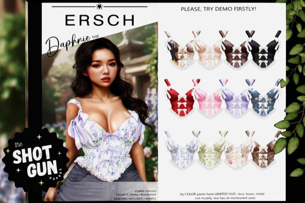 Daphnie Top - Legacy/MaitreyaX/Reborn/+mods, L$249 each/L$999 FP