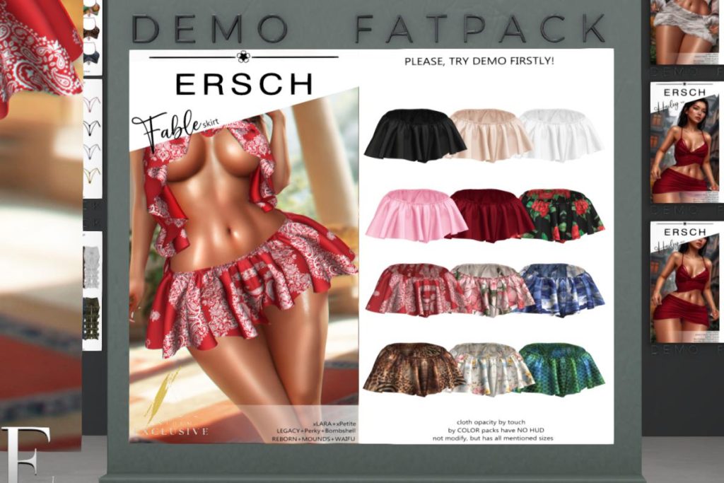 Fable Skirt - Legacy/MaitreyaX/Reborn/+mods, L$199 each/L$999 FP