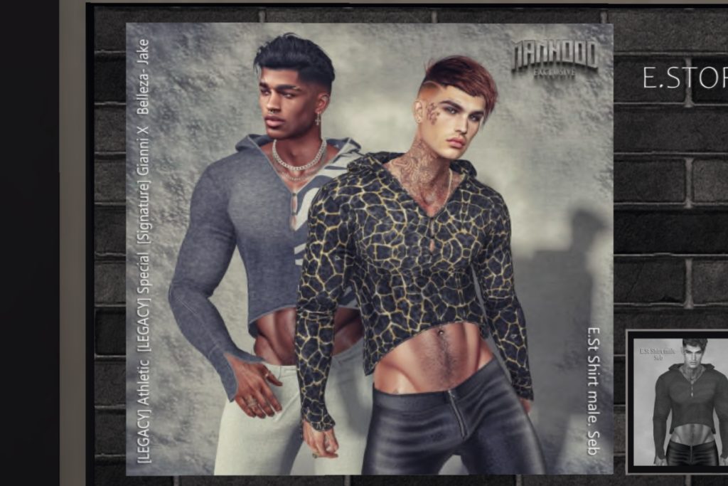 Seb Shirt Male - GianniX/Jake/Legacy/+mods, L$260 each/L$1500 each FP