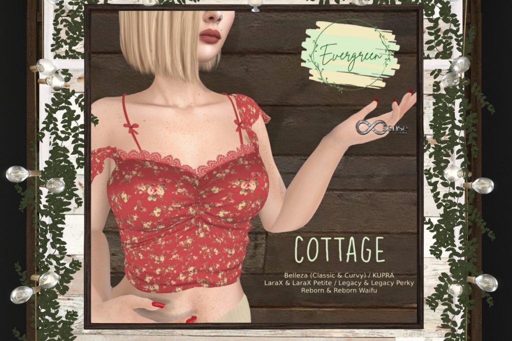 Cottage Top - GenX/Inithium/Legacy/MaitreyaX/Reborn/+mods, L$199 each/L$789 FP