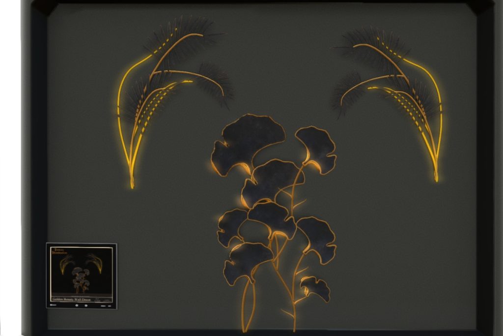 Golden Beauty Wall Decor, L$120