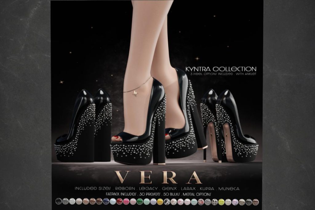 Kyntra Heels - GenX/Inithium/Legacy/MaitreyaX/Reborn/Yentements, L$499 each/L$1399 FP