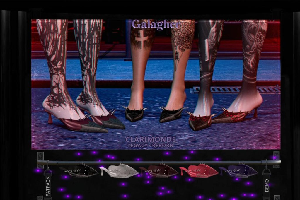Clarimonde Heels - Legacy/Reborn, L$299 each/L$1799 FP