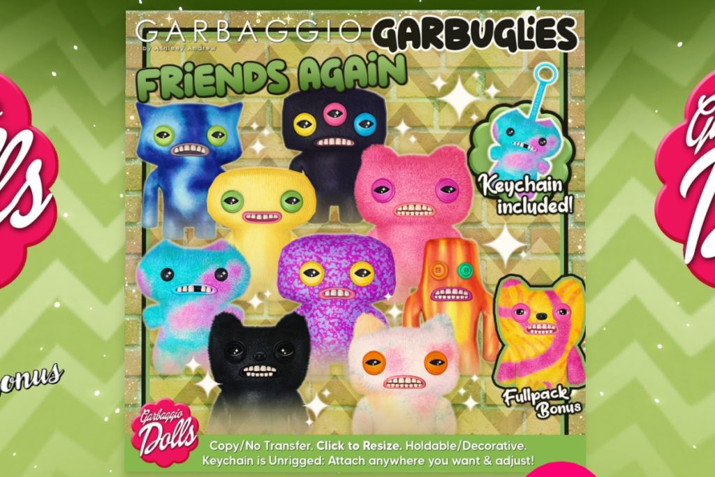 Garbuglies Dolls, L$249 each/L$999 FP