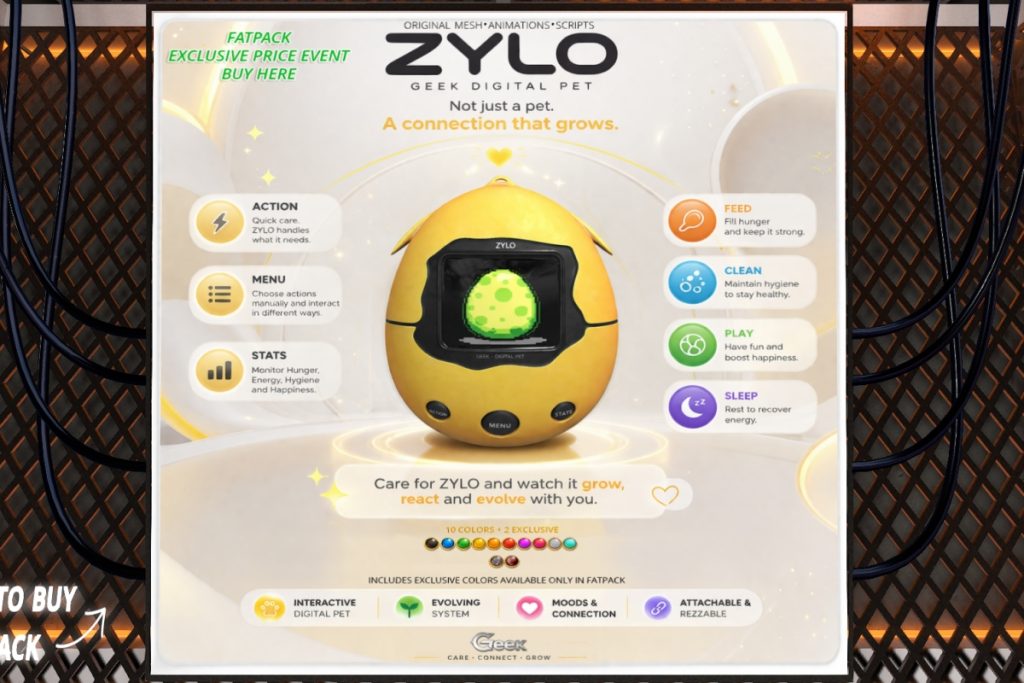 Zylo Digital Pet, L$499 each/L$1599 FP