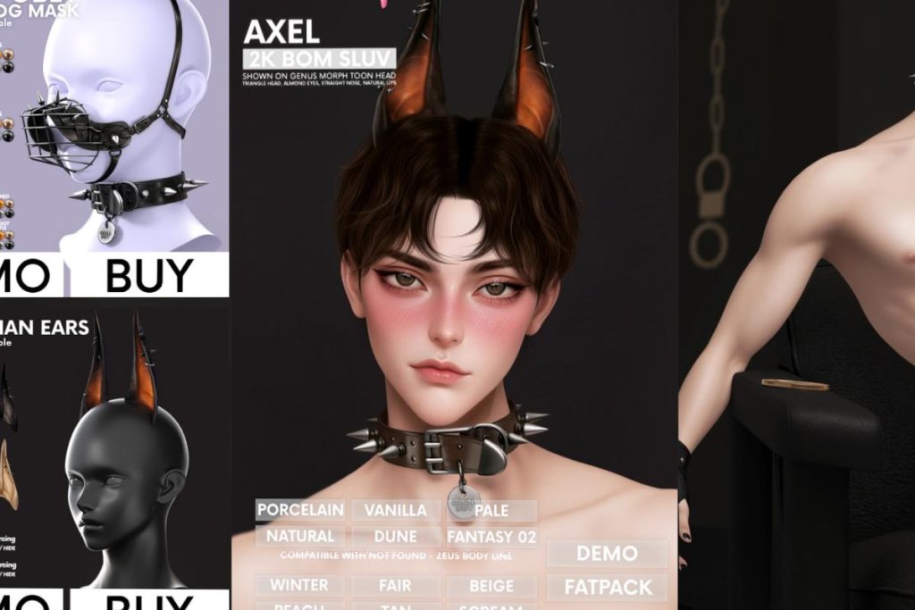 Axel Skin - GenusToon, L$650 each/L$2500 FP