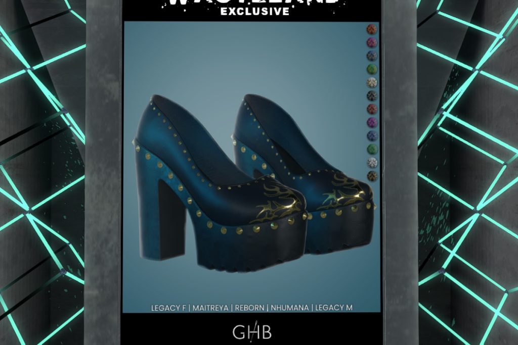Absatz Heels - Legacy F+M/Maitreya/Nhumana/Reborn, L$249 each
