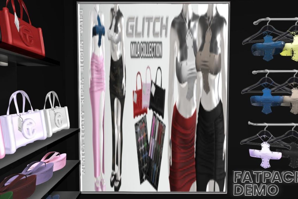 Mila Top, Skirt, Bag and Slides - Inithium/Legacy/Reborn/Yentements/+mods, L$150-L$199 each/L$1500 FP
