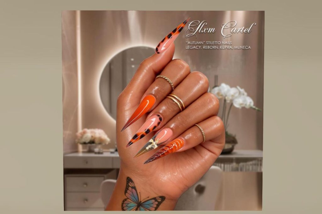Autumn Stiletto Nail Set - Inithium/Legacy/Reborn/Yentements, L$599