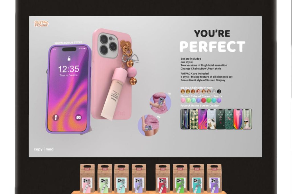 You're Perfect, L$199 each/L$800 FP