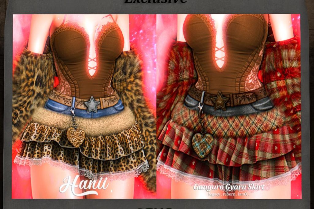 Ganguaro Gyaru Skirt - Legacy/MaitreyaX/Reborn, L$299 each/L$1250 FP