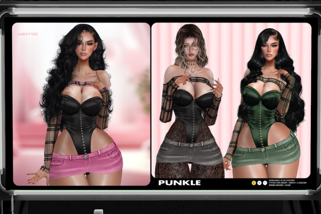 Punkle Set - Reborn/+mods, L$375 each/L$1375 FP