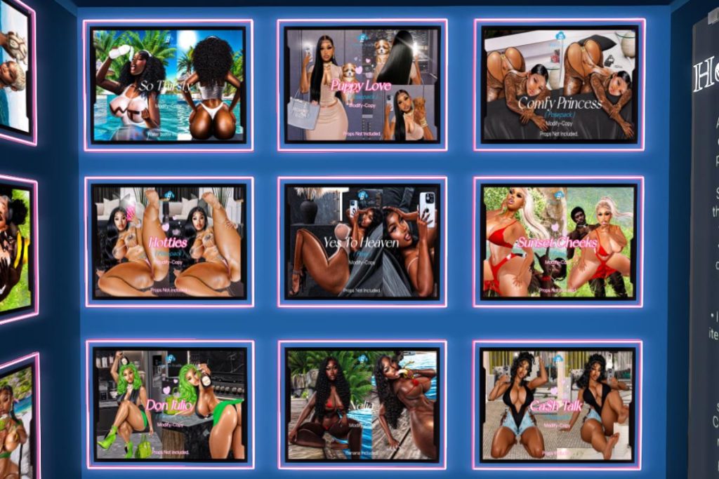 Various Poses, L$250-L$300 each