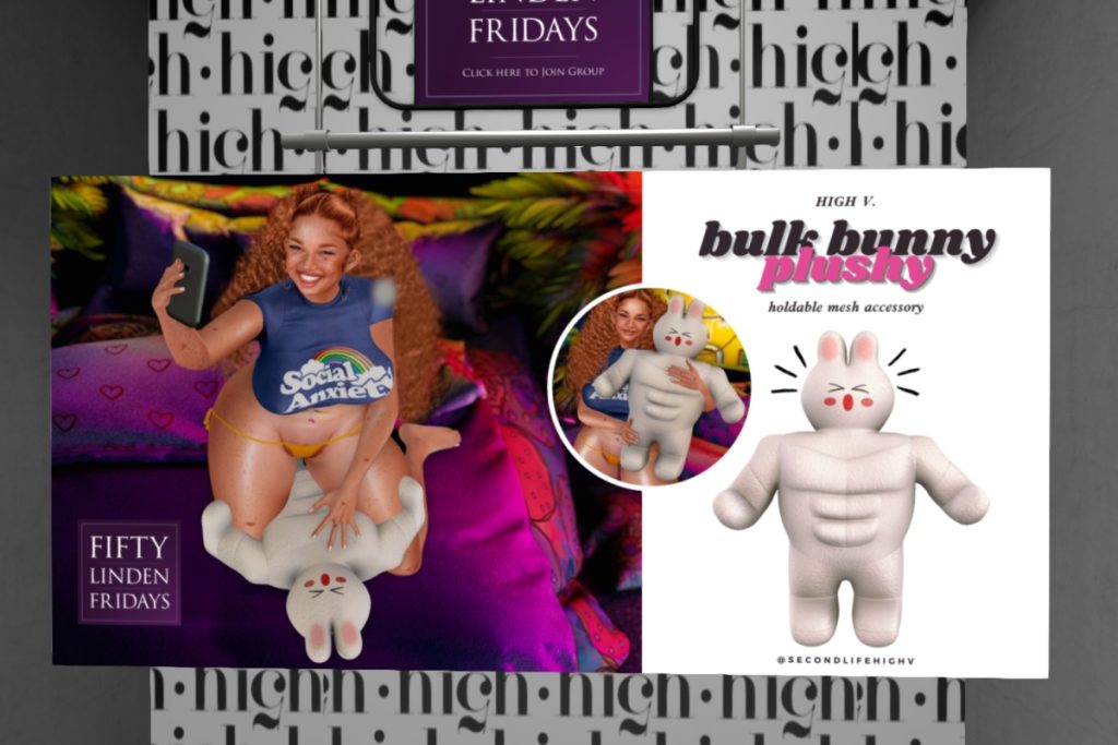 Bulk Bunny Plushy	<a href="http://maps.secondlife.com/secondlife/Fart/119/153/32" target="_blank">Teleport</a>