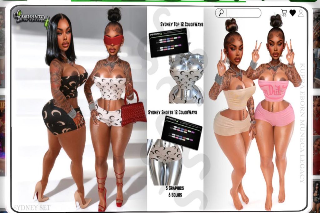 Sydney Top and Shorts - Inithium/Legacy/Reborn/Yentements, L$499 each/L$999 FP