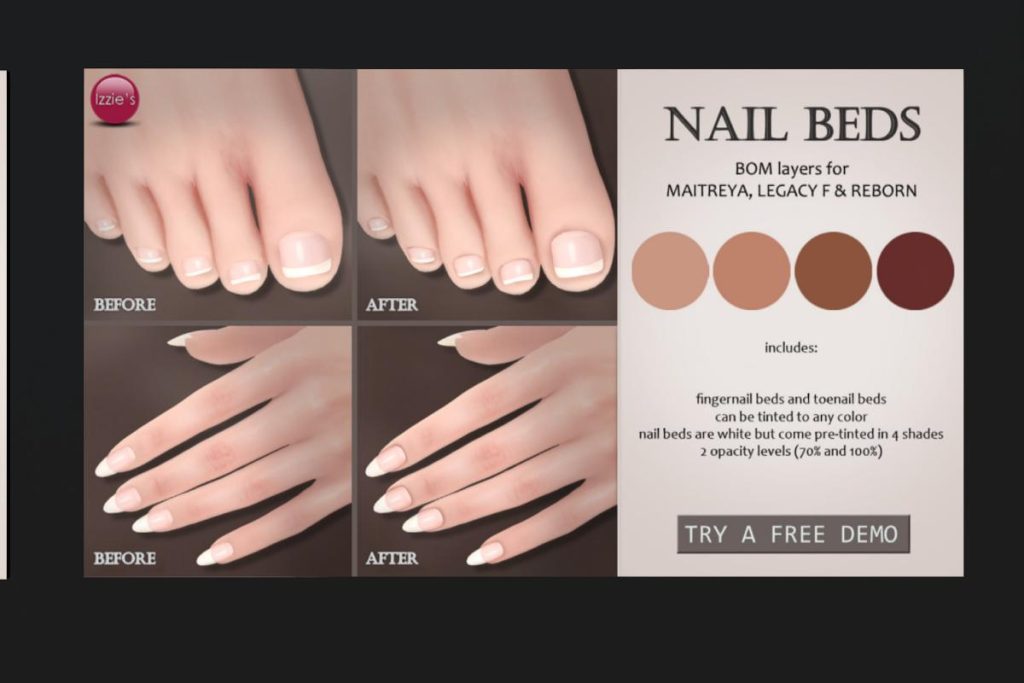 Nail Beds - Legacy/MaitreyaX/Reborn, L$199