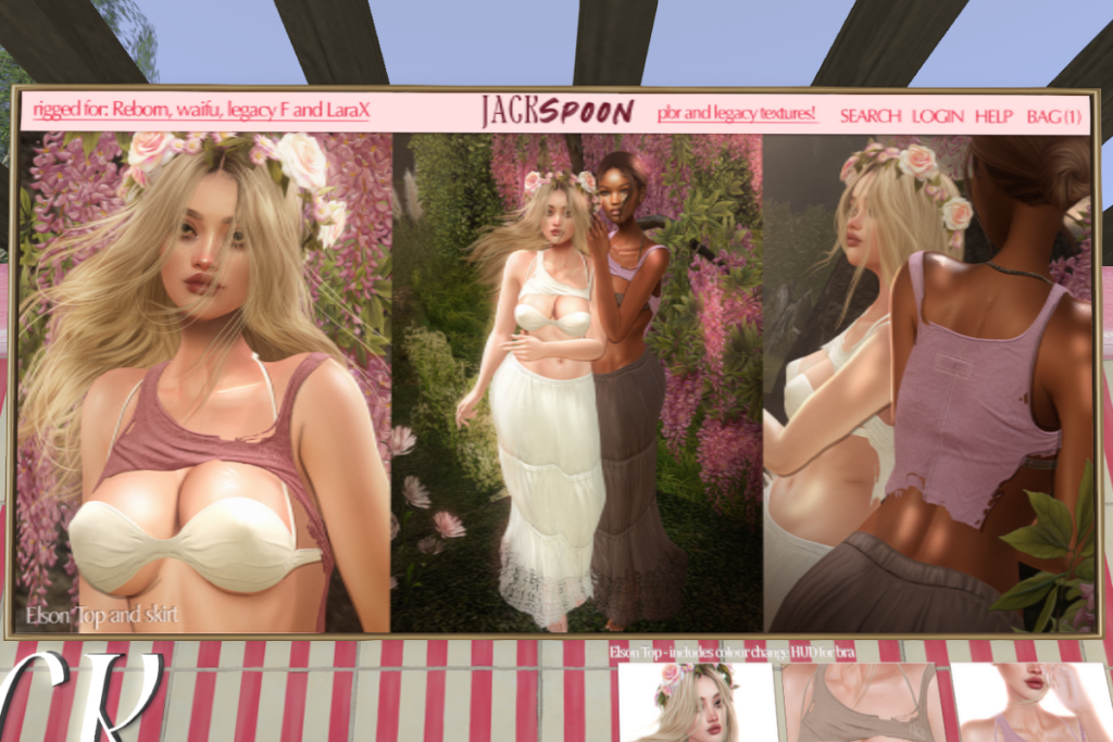 Elson Tank Top and Skirt - Legacy/MaitreyaX/Reborn/+mods, L$225 each/L$888 each FP/L$1299 MP