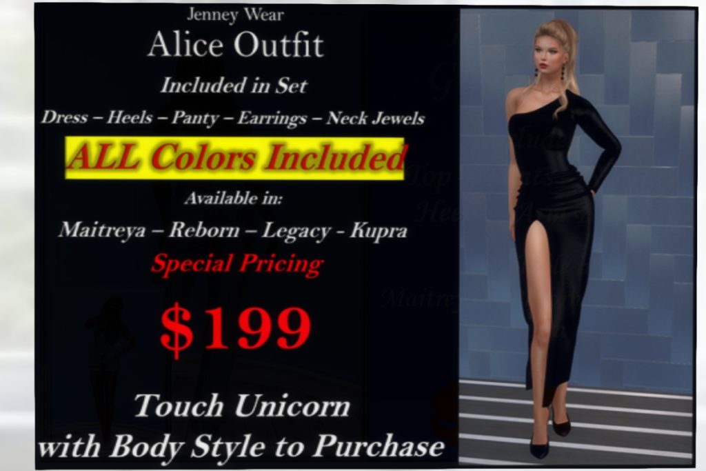 Alice Outfit - Inithium/Legacy/Maitreya/Reborn, L$199