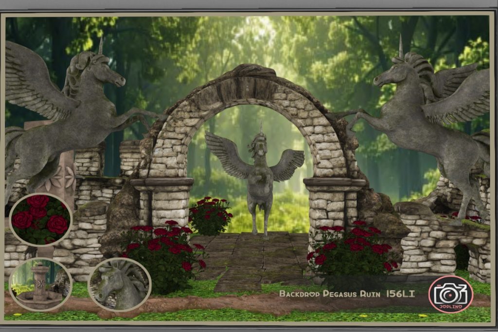 Pegasus Ruin Backdrop, L$299