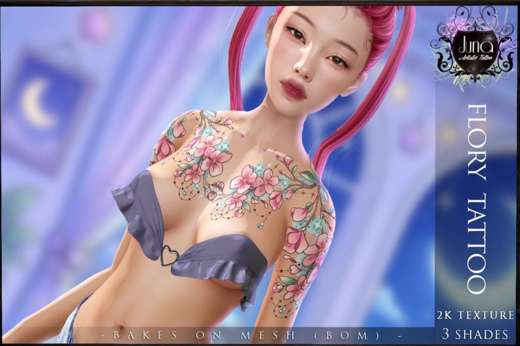 Flory Tattoo - BOM, L$299