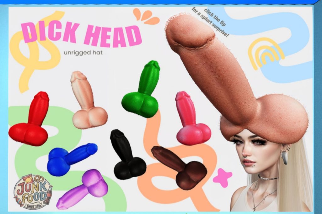 Dick Head Hat, L$349 each/L$2699 FP