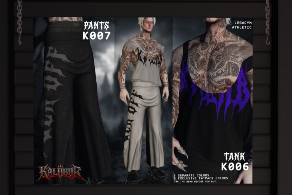 Pants 007+Tank006 - Gianni/Jake/Legacy/+mods, L$249 each/L$499 each FP